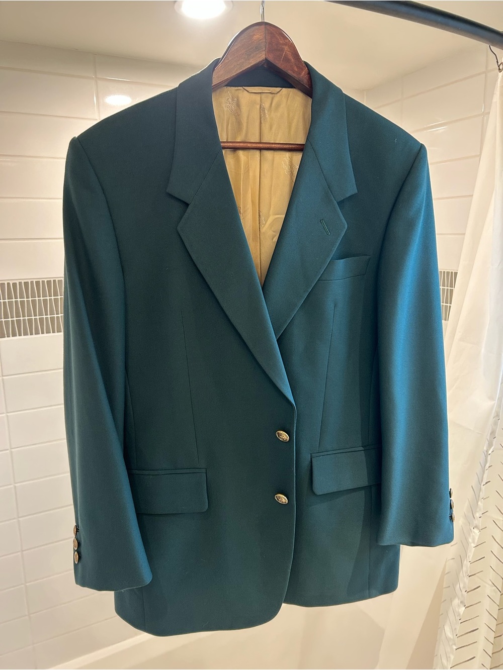 Burberry Green Two-Button Sport Coat